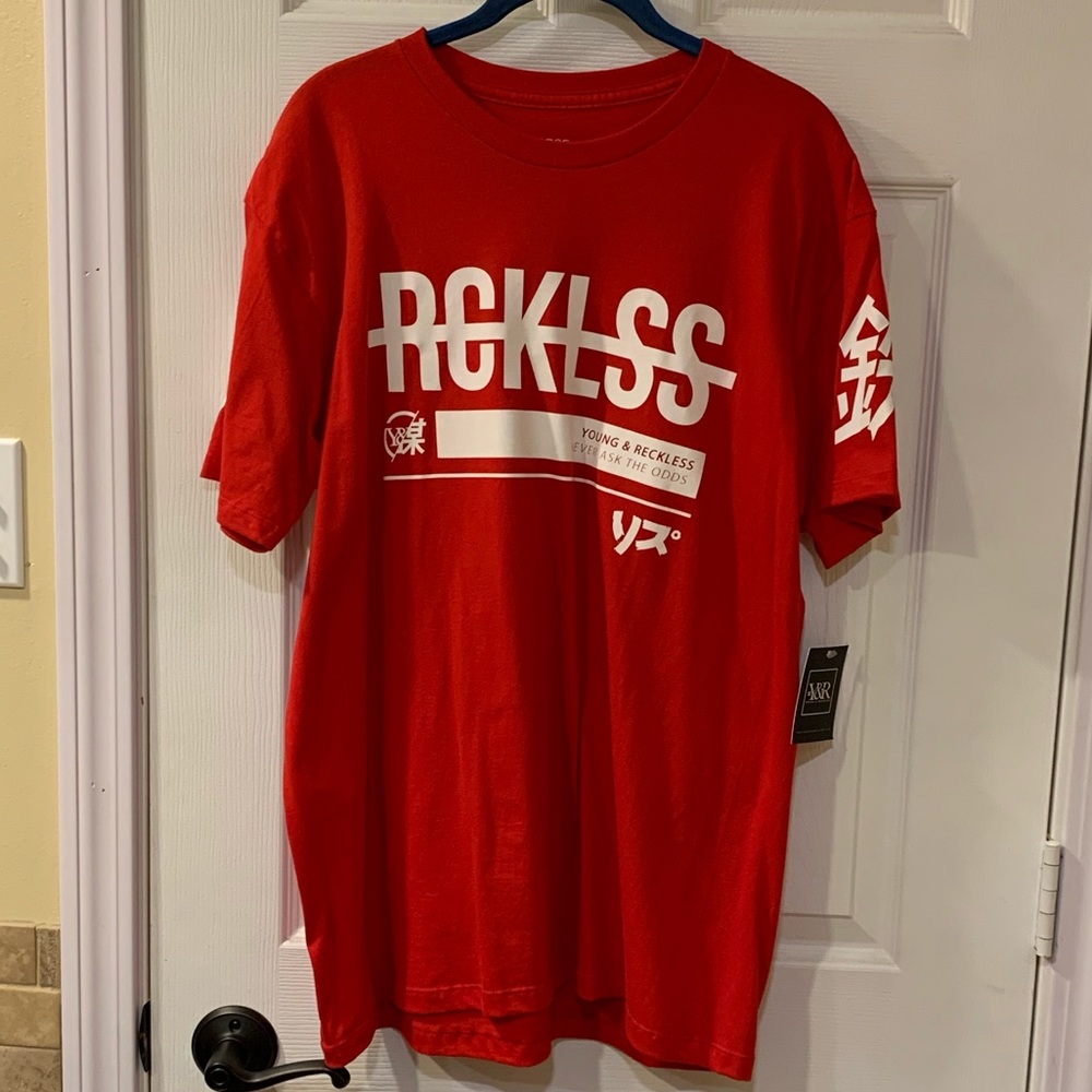 Rare Find NWT Young & Reckless Graphic Tee Large